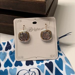 Brighton mixed metal clasp back earrings. NWT